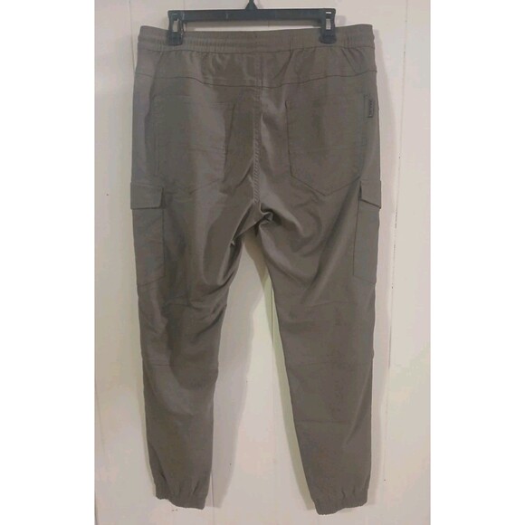 Projek Raw Pants Mens Medium Chocolate  Taper Leg Cargo Utility Casual Trousers - Picture 2 of 6
